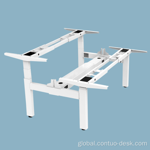 Adjustable Tables Back To Back Metal Frame Simple adjustable height tables Electric Smart Commercial Office Table Factory